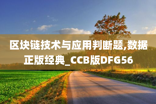 区块链技术与应用判断题,数据正版经典_CCB版DFG56