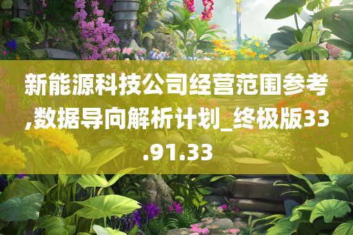 新能源科技公司经营范围参考,数据导向解析计划_终极版33.91.33