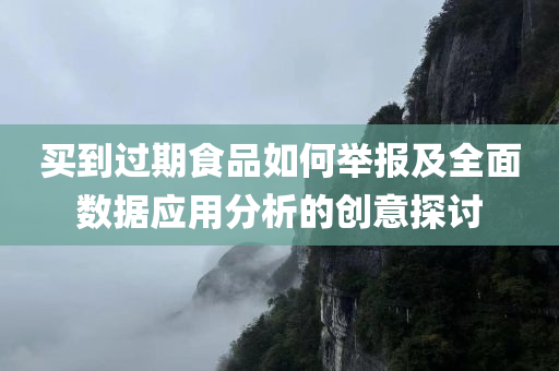 买到过期食品如何举报及全面数据应用分析的创意探讨