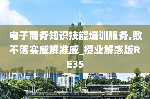 电子商务知识技能培训服务,数不落实威解准威_授业解惑版RE35