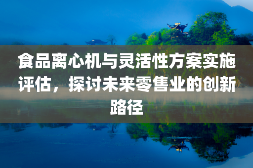 食品离心机与灵活性方案实施评估，探讨未来零售业的创新路径