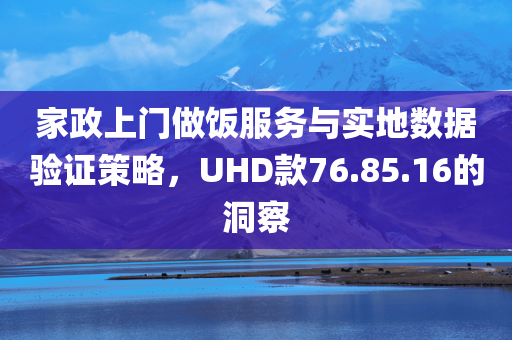 家政上门做饭服务与实地数据验证策略，UHD款76.85.16的洞察