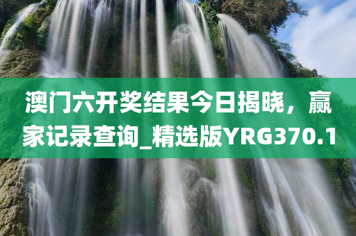 澳门六开奖结果今日揭晓，赢家记录查询_精选版YRG370.1