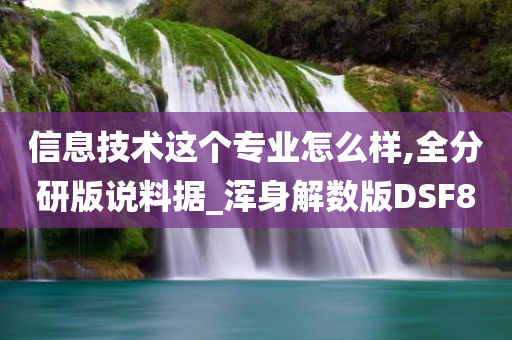 信息技术这个专业怎么样,全分研版说料据_浑身解数版DSF8