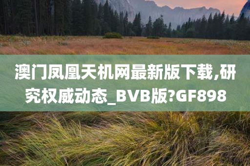 澳门凤凰天机网最新版下载,研究权威动态_BVB版?GF898