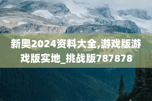 新奥2024资料大全,游戏版游戏版实地_挑战版787878