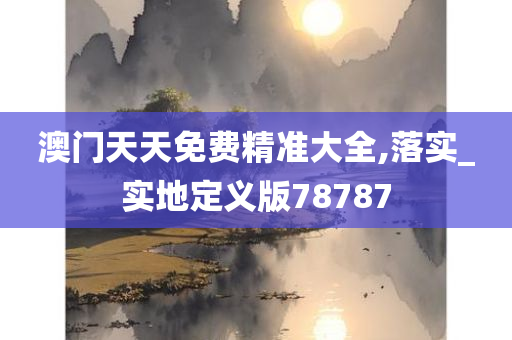 澳门天天免费精准大全,落实_实地定义版78787