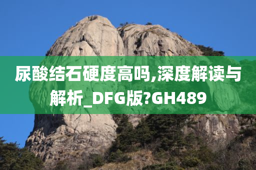 尿酸结石硬度高吗,深度解读与解析_DFG版?GH489