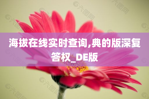 海拔在线实时查询,典的版深复答权_DE版