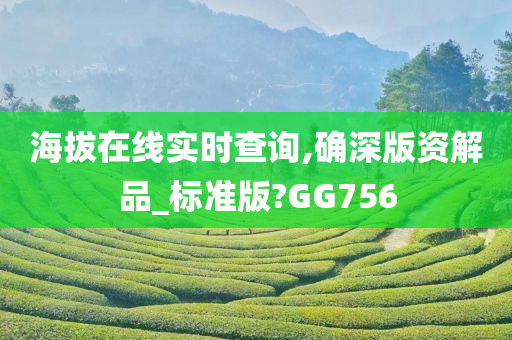 海拔在线实时查询,确深版资解品_标准版?GG756