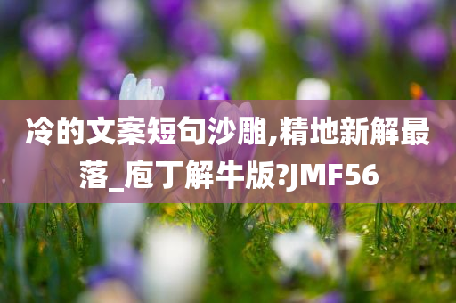 冷的文案短句沙雕,精地新解最落_庖丁解牛版?JMF56