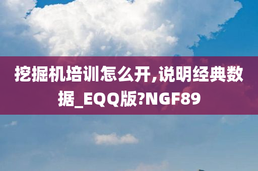 挖掘机培训怎么开,说明经典数据_EQQ版?NGF89