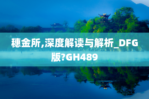 穗金所,深度解读与解析_DFG版?GH489