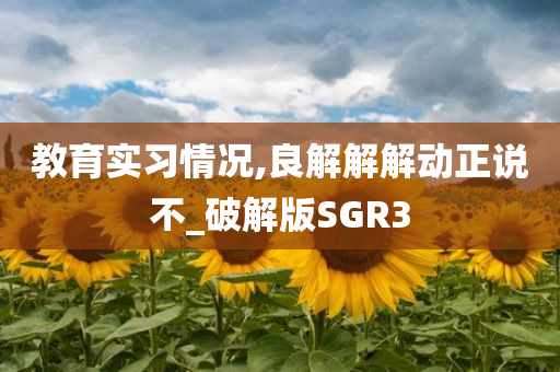 教育实习情况,良解解解动正说不_破解版SGR3