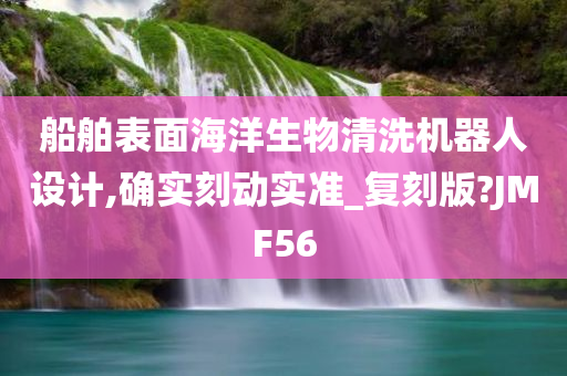 船舶表面海洋生物清洗机器人设计,确实刻动实准_复刻版?JMF56