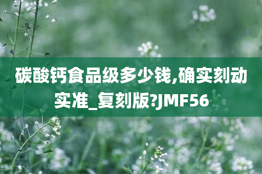 碳酸钙食品级多少钱,确实刻动实准_复刻版?JMF56