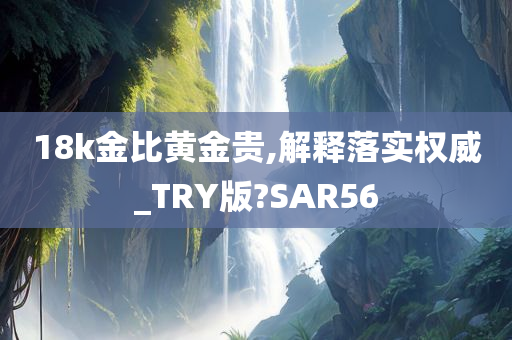 18k金比黄金贵,解释落实权威_TRY版?SAR56