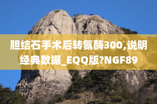 胆结石手术后转氨酶300,说明经典数据_EQQ版?NGF89