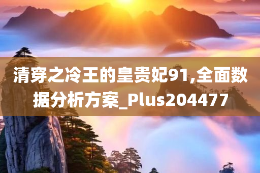 清穿之冷王的皇贵妃91,全面数据分析方案_Plus204477