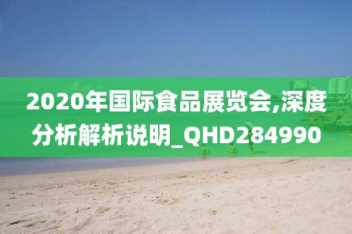 2020年国际食品展览会,深度分析解析说明_QHD284990