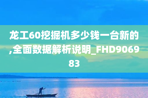 龙工60挖掘机多少钱一台新的,全面数据解析说明_FHD906983