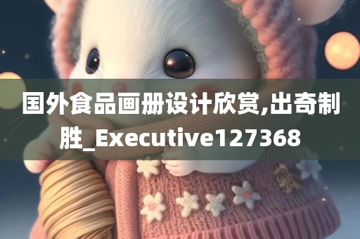 国外食品画册设计欣赏,出奇制胜_Executive127368