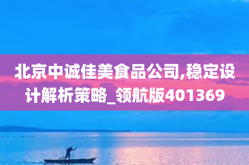 北京中诚佳美食品公司,稳定设计解析策略_领航版401369