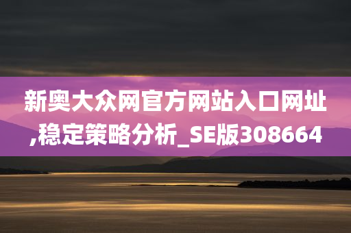 新奥大众网官方网站入口网址,稳定策略分析_SE版308664