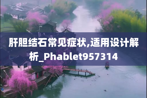 肝胆结石常见症状,适用设计解析_Phablet957314