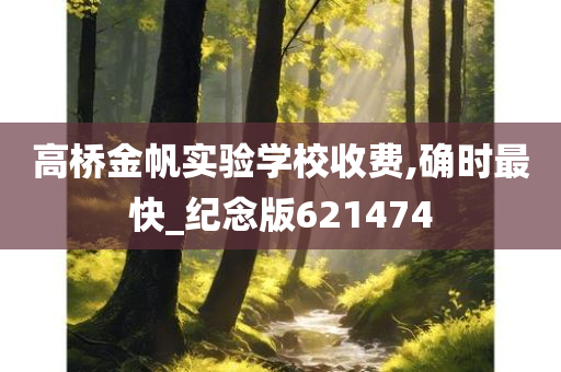 高桥金帆实验学校收费,确时最快_纪念版621474