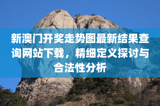 新澳门开奖走势图最新结果查询网站下载，精细定义探讨与合法性分析