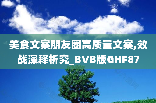 美食文案朋友圈高质量文案,效战深释析究_BVB版GHF87