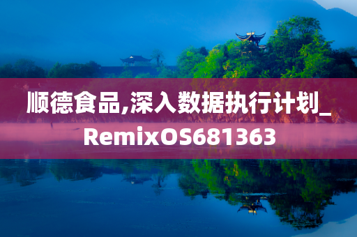 顺德食品,深入数据执行计划_RemixOS681363