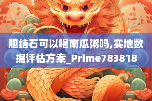 胆结石可以喝南瓜粥吗,实地数据评估方案_Prime783818