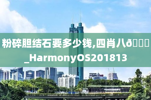 粉碎胆结石要多少钱,四肖八🐎_HarmonyOS201813