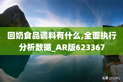 回奶食品调料有什么,全面执行分析数据_AR版623367