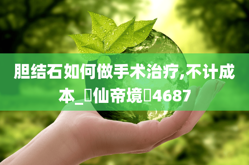 胆结石如何做手术治疗,不计成本_‌仙帝境‌4687