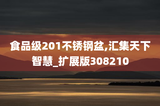 食品级201不锈钢盆,汇集天下智慧_扩展版308210