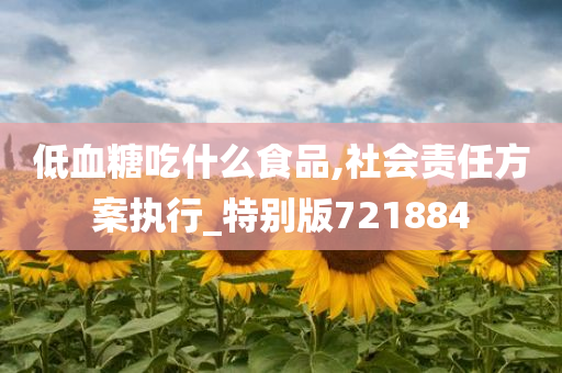 低血糖吃什么食品,社会责任方案执行_特别版721884