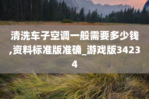 清洗车子空调一般需要多少钱,资料标准版准确_游戏版34234