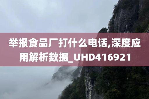 举报食品厂打什么电话,深度应用解析数据_UHD416921