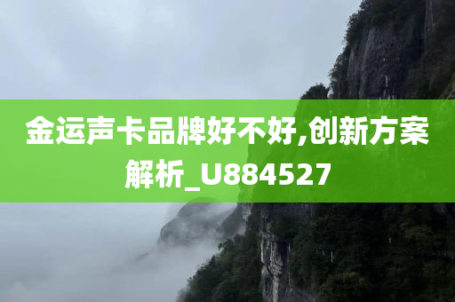 金运声卡品牌好不好,创新方案解析_U884527