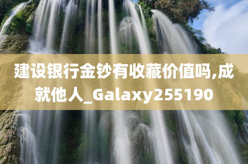 建设银行金钞有收藏价值吗,成就他人_Galaxy255190