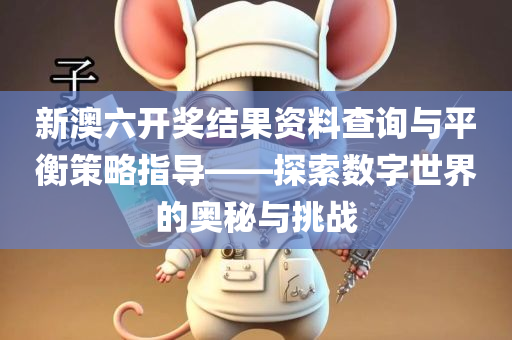 新澳六开奖结果资料查询与平衡策略指导——探索数字世界的奥秘与挑战