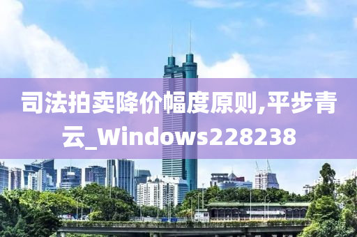 司法拍卖降价幅度原则,平步青云_Windows228238