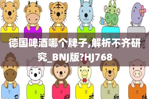 德国啤酒哪个牌子,解析不齐研究_BNJ版?HJ768