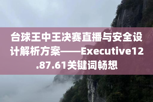 台球王中王决赛直播与安全设计解析方案——Executive12.87.61关键词畅想