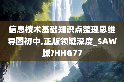 信息技术基础知识点整理思维导图初中,正版领域深度_SAW版?HHG77