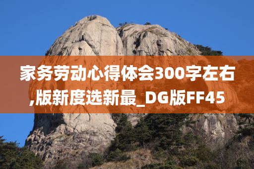 家务劳动心得体会300字左右,版新度选新最_DG版FF45