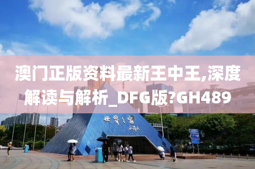 澳门正版资料最新王中王,深度解读与解析_DFG版?GH489